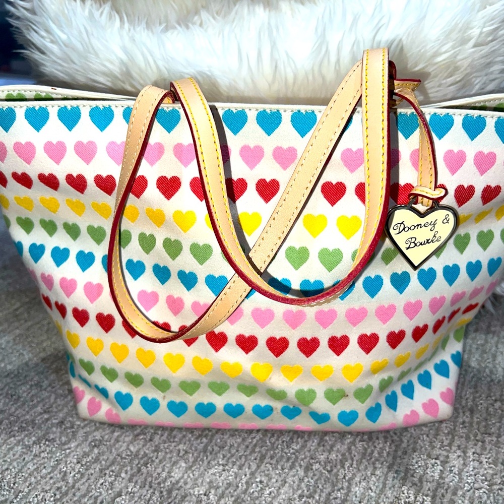 Dooney and Bourke medium size heart tote with divider